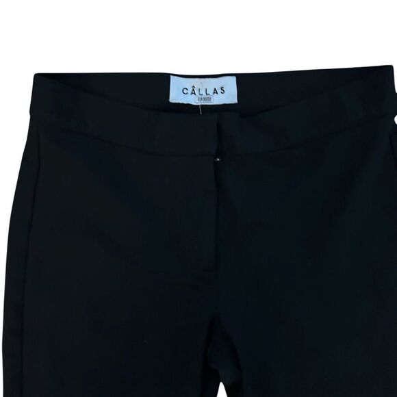 Callas Milano Black Crepe Black Pants Size 2 - Picture 4 of 10